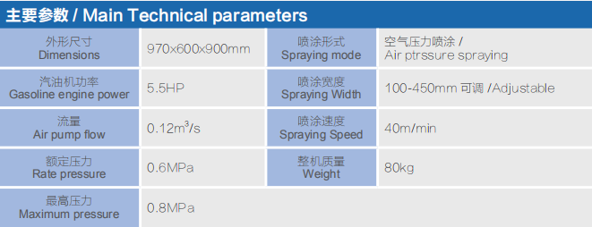 清掃手動(dòng)兩用底漆噴涂機(jī)